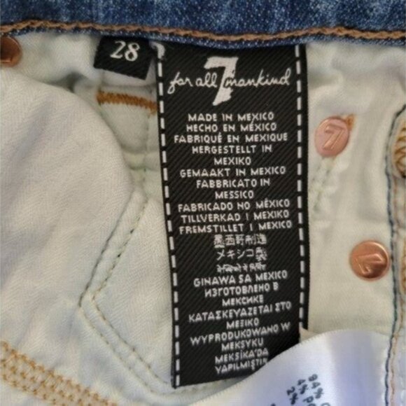 7 for all Mankind | Luxe Vintage The High Waist Ankle Skinny Light Wash Jeans - Picture 7 of 10